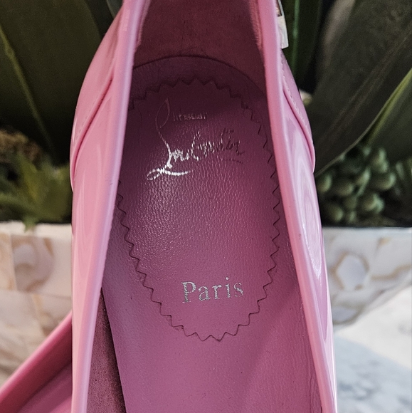 Christian Louboutin Patent Leather Sporty Kate 85mm In Pinkador - Picture 10 of 12